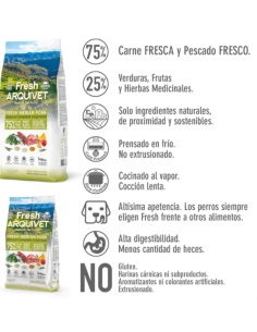 Fresh Arquivet 🐖 – Viande de Porc Ibérique Fraîche Semi-Humide pour Chiens Adultes 🐶 | Naturel & Savoureux 🌿 2