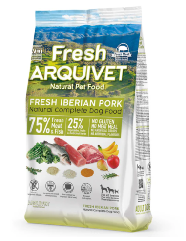 Fresh Arquivet 🐖 – Viande de Porc Ibérique Fraîche Semi-Humide pour Chiens Adultes 🐶 | Naturel & Savoureux 🌿