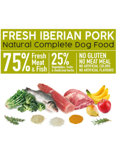 Fresh Arquivet 🐖 – Viande de Porc Ibérique Fraîche Semi-Humide pour Chiens Adultes 🐶 | Naturel & Savoureux 🌿