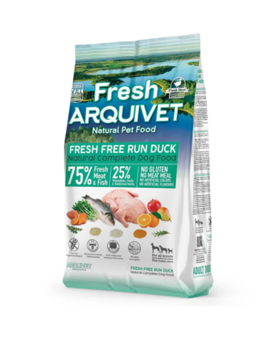 Fresh Arquivet 🦆 – Aliment Semi-Humide au Canard Frais pour Chiens Adultes 🐶 | Naturel & Savoureux 🌿