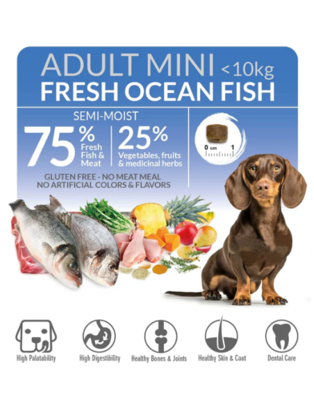 Nourriture semi-humide ARQUIVET chien petite race au poisson frais 🐶🐟