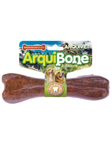 Os à mâcher premium pour chien goût bacon 🥓 – ArquiBone 12,5 cm ou 20 cm