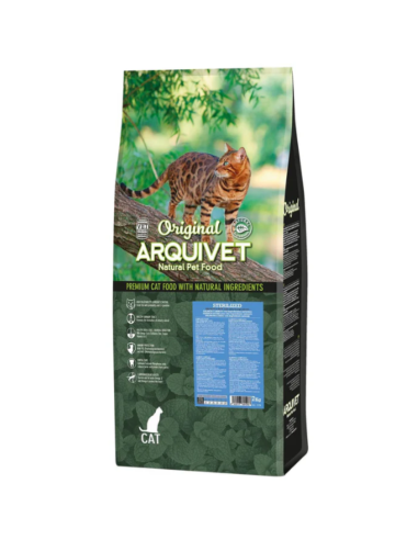 rquiVet Nourriture chat stérilisé saumon & riz 🐱 | Aliment complet premium naturel 1,5 kg & 7 kg