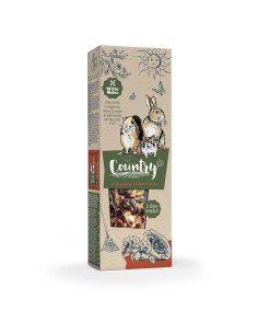 Country Sticks Papaye & Hibiscus – Bâtonnets à ronger pour lapins et petits mammifères