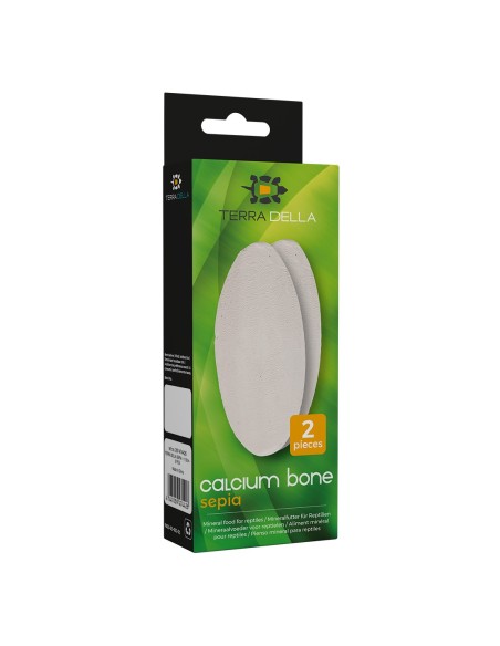 Calcium Bone Sepia Blanc 11 cm – Os de Seiche Calcium pour Tortues et Reptiles | Terra Della