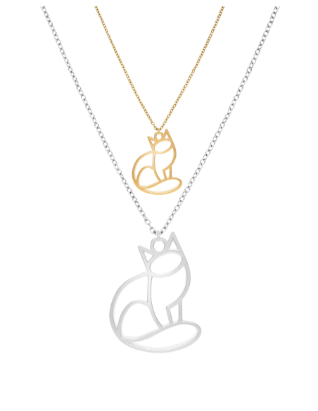Collier Animal Totem Fauna – Bijou Éthique Fabriqué en France, Plaqué Argent ou Doré à l’Or Fin