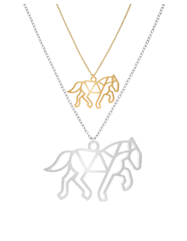 Collier Animal Totem Fauna – Bijou Éthique Fabriqué en France, Plaqué Argent ou Doré à l’Or Fin