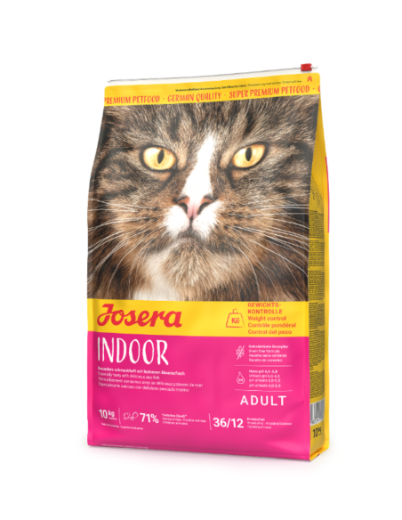 Josera Indoor Cat Sans Céréales – Croquettes Chat d’Intérieur & Stérilisé – Contrôle du Poids & Santé Urinaire