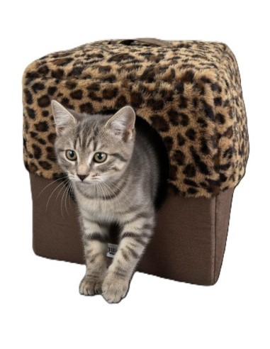 Refuge léopard Mon Ami Luki pour chat et petit chien cosy