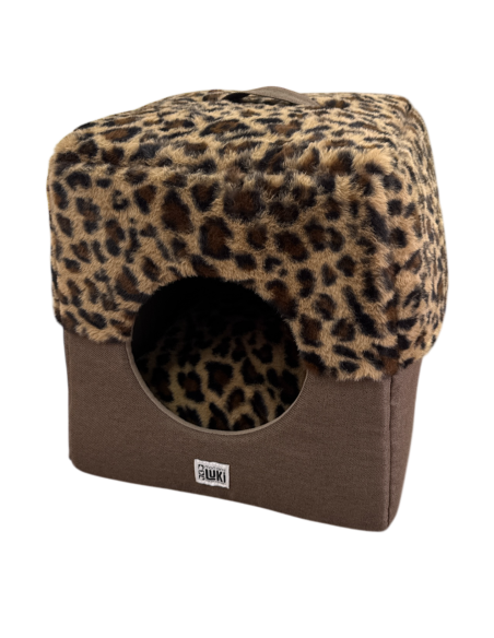 Refuge léopard Mon Ami Luki pour chat et petit chien cosy