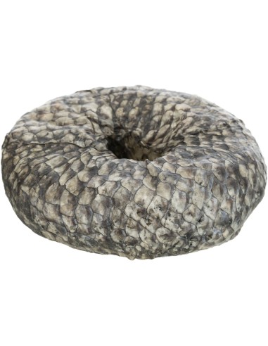 Friandise pour chien en forme de bague au poisson blanc