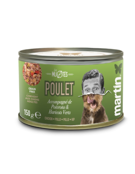 Mijotés de Poulet pour Chien 🐔🍲 – Aliment Complet Naturel & Digestible | Martin Food