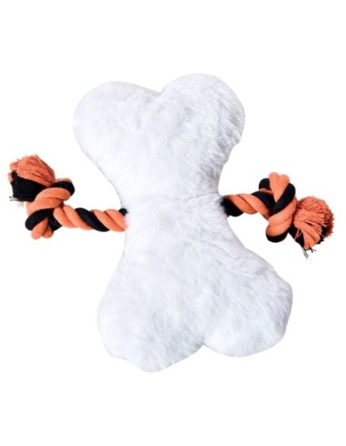 Peluche os Dia de Muertos avec corde - tête de mort - Halloween - jouet pour chien