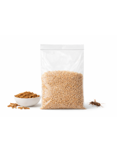 Son de blé pour insectes nourriciers – alimentation naturelle pour grillons, vers de farine et blattes
