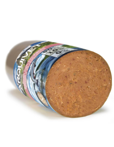 Saucisse de Saumon et Légumes pour Chiens – Aliment Complet et Naturel