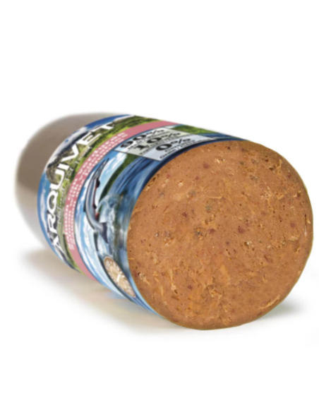 Saucisse de Saumon et Légumes pour Chiens – Aliment Complet et Naturel