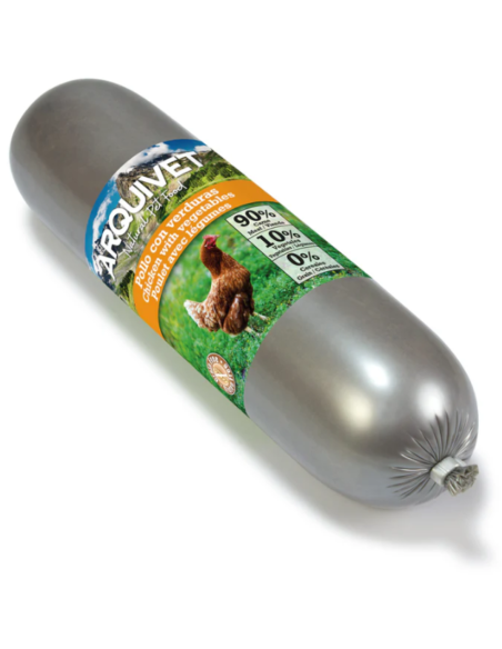 Saucisse de Poulet et Légumes pour Chiens – Aliment Complet et Savoureux