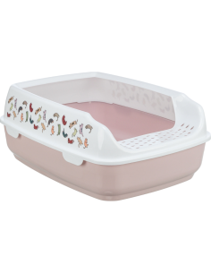 Bac à litière Delio Beige et blanc