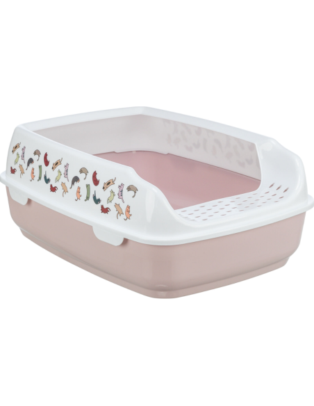 Bac à litière Delio Beige et blanc