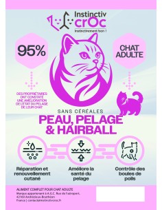 Croquettes Peptide+ Skin & Coat Care – Peau et Pelage Chat Adulte