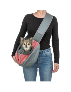 Sac ventral Sling rose et gris 2