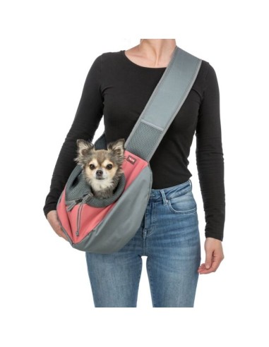 Sac ventral Sling rose et gris