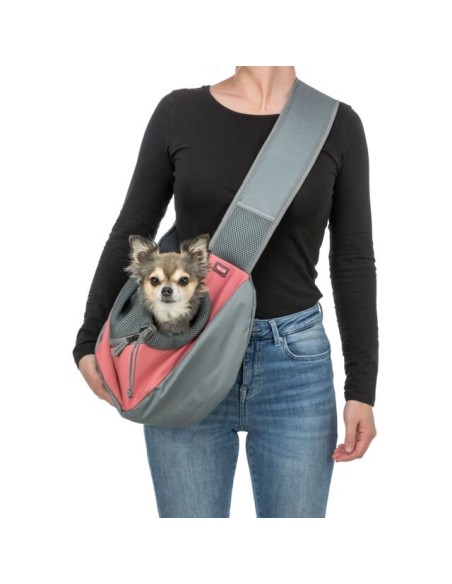 Sac ventral Sling rose et gris