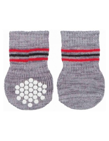 Paire de chaussettes antidérapantes pour chien
