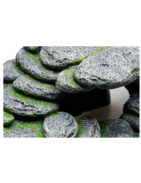 pierre empilées avec mousse