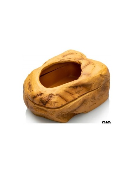 Gamelle Giganterra 14x10x6 cm : pratique, naturelle, facile à nettoyer pour reptiles.