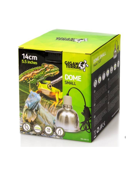 Dôme chauffant 14 cm – 150 W, idéal pour terrariums. Chauffage rapide, efficace et sécurisé pour un confort optimal.