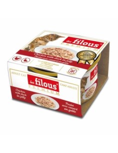 Filet de poulet avec canard en gelée (85g) - Les filous