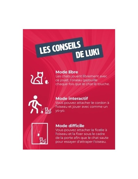 OISEAU INTERACTIF - jouet pour chat