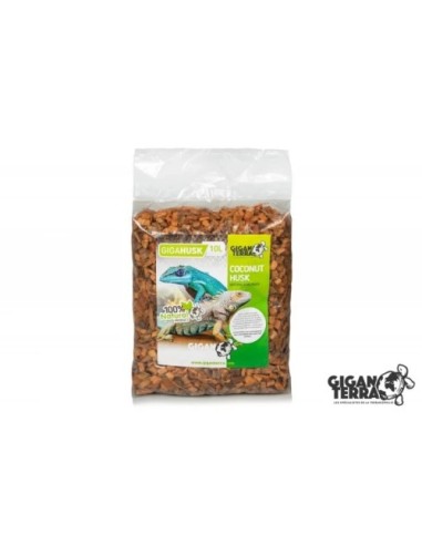 Substrat coco 10L naturel et polyvalent, parfait pour terrarium humide ou sec.