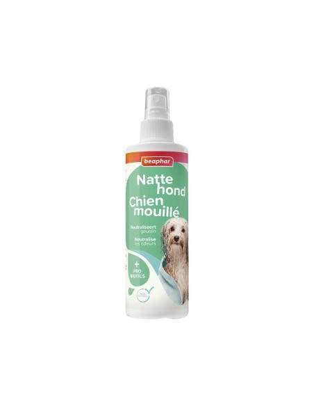Spray, chien mouillé