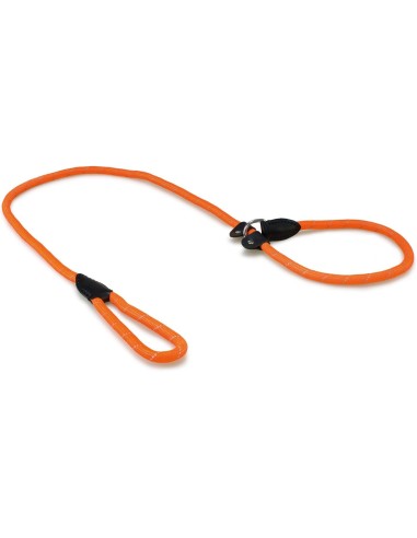 Laisse lasso en corde réfléchissante orange 1,2x120cm