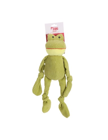 jouet peluche et velours grenouille vert