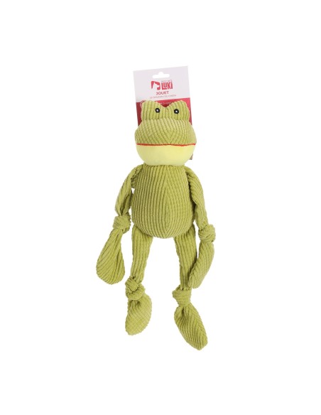 jouet peluche et velours grenouille vert