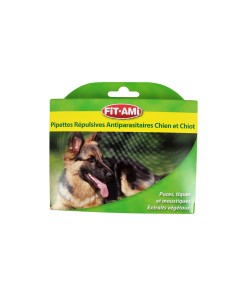 Pipettes répulsives insectifuges Chien et Chiot - FIT-AMI