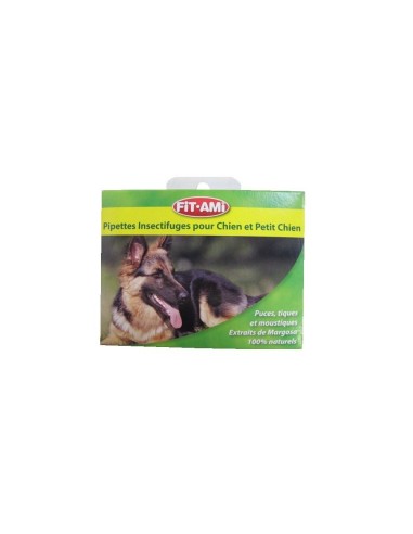 Pipettes répulsives insectifuges Chien et Chiot - FIT-AMI