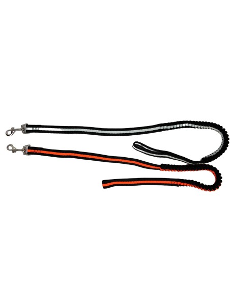 LAISSE NYLON AMORTISSEUR 120X2CM - coloris aléatoire -  pour chien