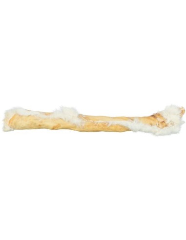 Rouleau de peau de lapin avec fourrure – Friandise naturelle monoprotéique