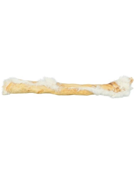 Rouleau de peau de lapin avec fourrure – Friandise naturelle monoprotéique