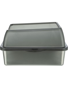 Bac à litière en acier inoxydable Niro – intérieur lisse, 40 × 29 × 52 cm 2