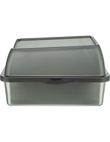 Bac à litière en acier inoxydable Niro – intérieur lisse, 40 × 29 × 52 cm