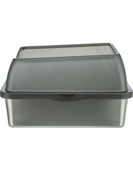 Bac à litière en acier inoxydable Niro – intérieur lisse, 40 × 29 × 52 cm