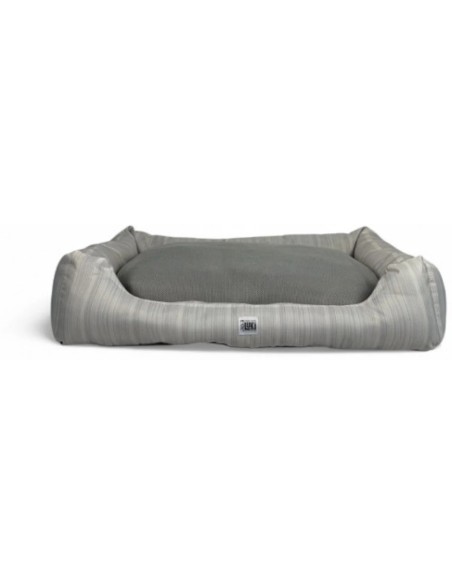 Panier matelas été rectangle gris