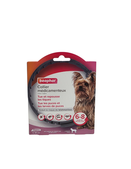 Collier  médicamenteux Beaphar pour chiens - Formulé à base d’imidaclopride