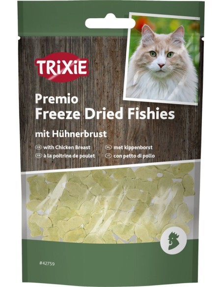 Friandises pour chat Premio Freeze Dried Fishies à la poitrine de poulet 20 g