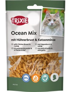 Friandises pour chat Ocean Mix à la poitrine de poulet et à l’herbe à chat 50 g 2